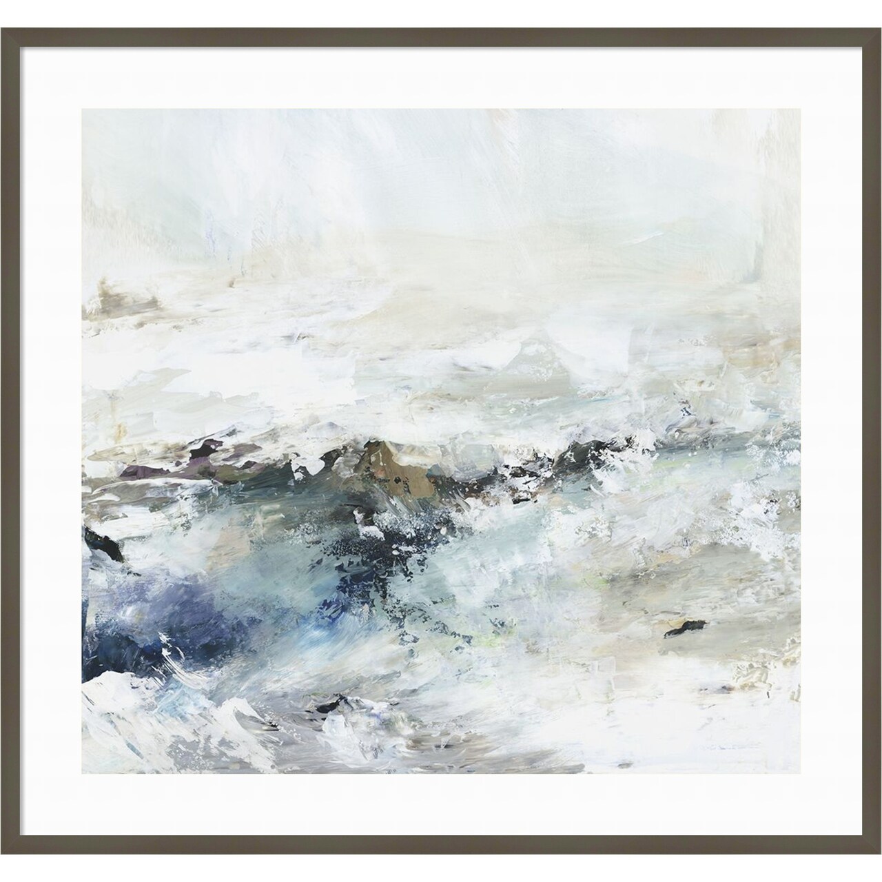 Rush of Nature II by Allison Pearce Wood Framed Wall Art Print 41 in. W x 39 in. H